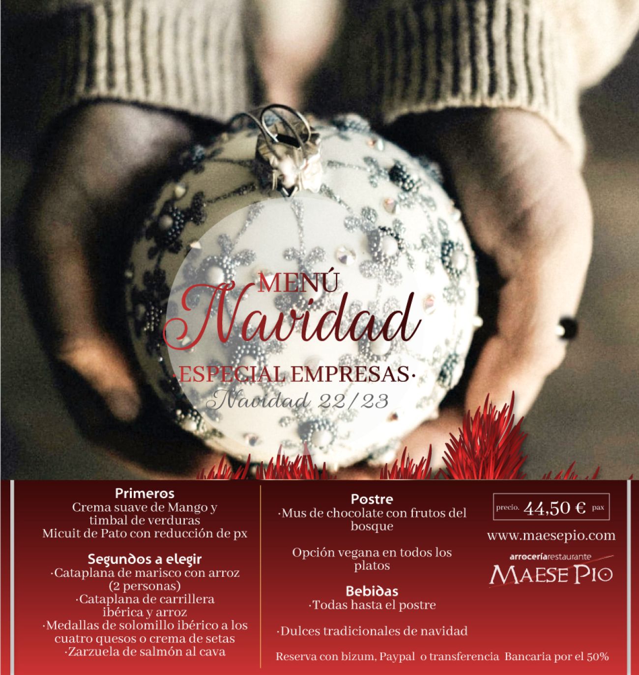 Menu Navidad 2022